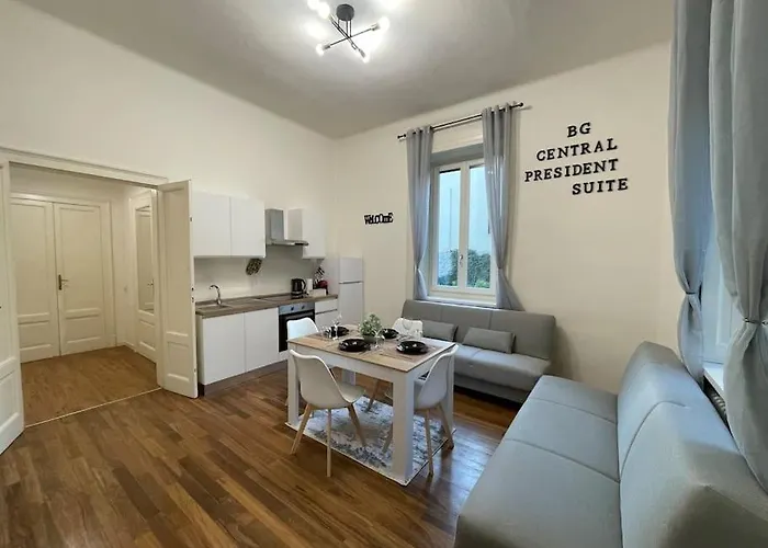 Bg President Con Parcheggio - Vista Citta Alta 아파트