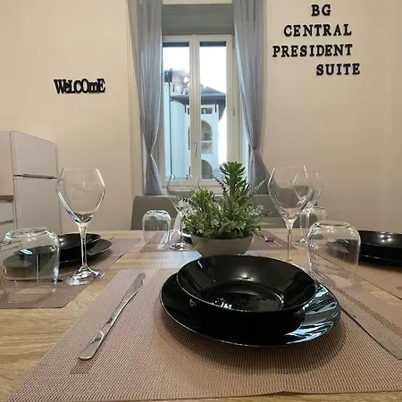 Bg President Con Parcheggio - Vista Citta Alta Apartamento *